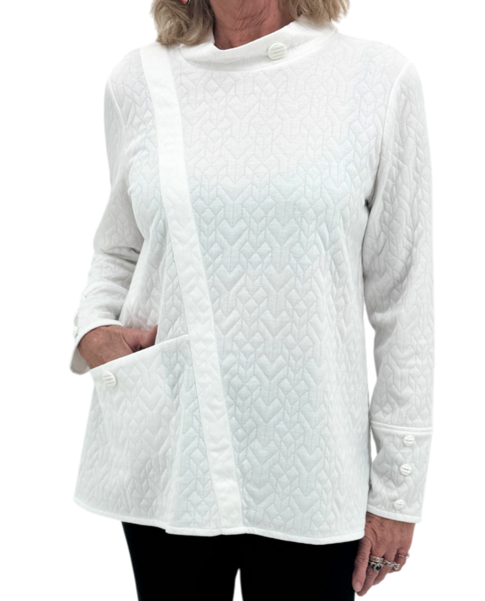 PURE ESSENCE 615-8002 STRUKTURIERTE TUNIC