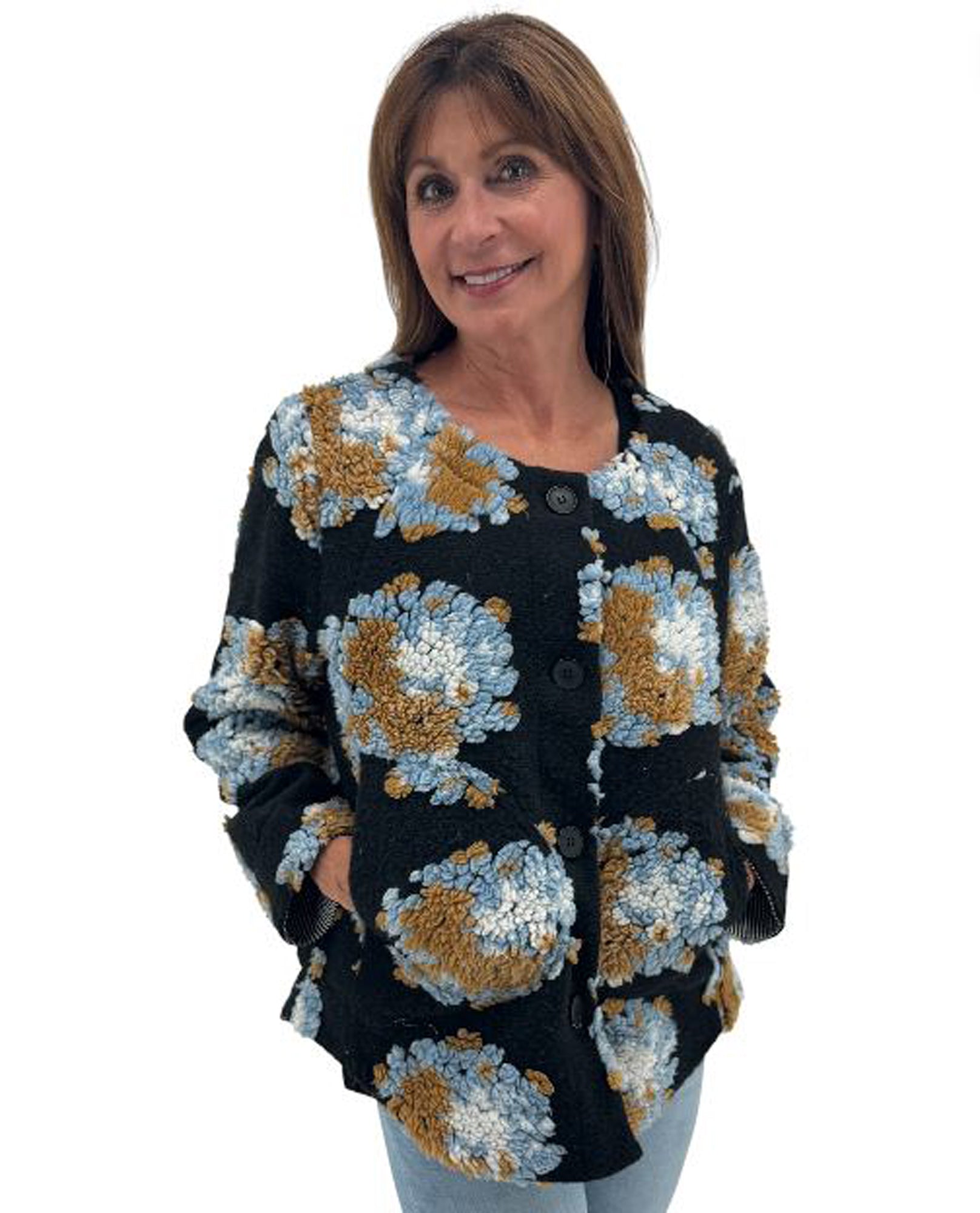 RADZOLI 24547 Gestreifte Futterjacke